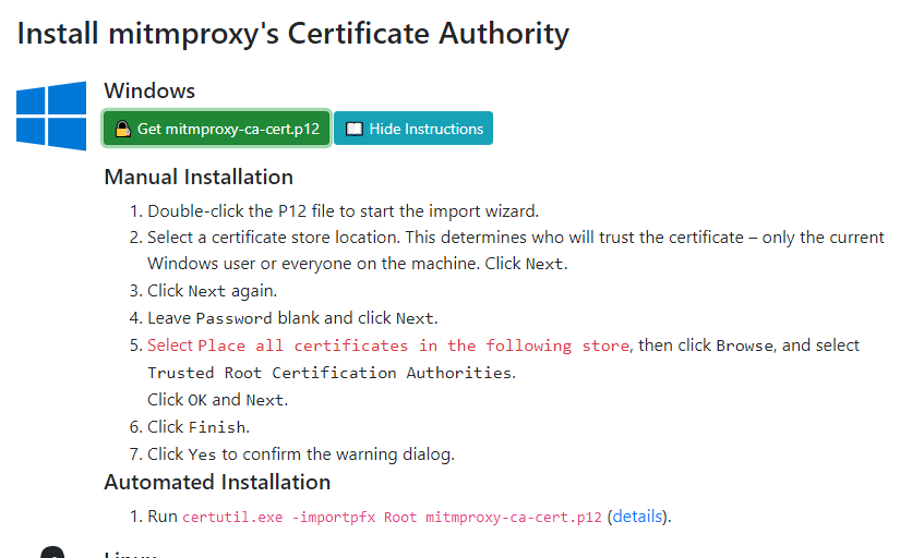 image from Mitmproxy transparent mode